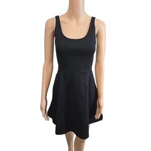 Divided size 8 black sleeveless cocktail fit and flare dress chic sexy